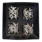 Servet Ring gewei zilver 4x5cm (set of 4), Verzenden, Nieuw
