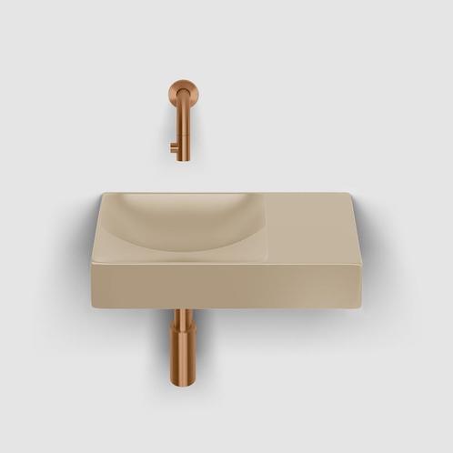 Fonteinset Clou Vale Incl. Toebehoren 7x38 Cm Mat Mosterd, Doe-het-zelf en Verbouw, Sanitair, Overige typen, Nieuw, Ophalen of Verzenden