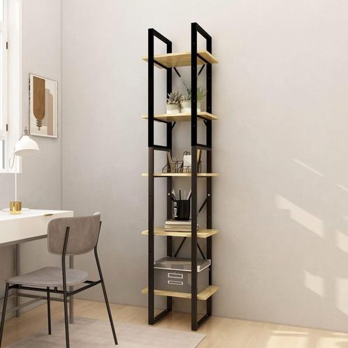 vidaXL Boekenkast met 5 schappen 40x30x175 cm massief, Huis en Inrichting, Kasten | Boekenkasten, 25 tot 50 cm, Nieuw, Grenenhout