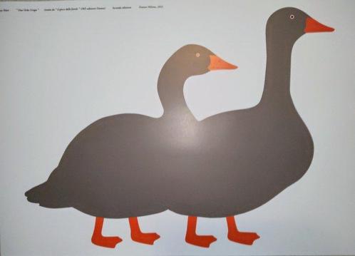 Enzo Mari - Due Oche grigie - 2020s, Antiek en Kunst, Kunst | Tekeningen en Foto's