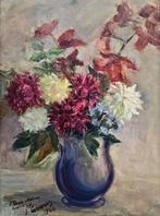 Josep Lluis Carreras (XIX-XX) - Floral in twilight blue