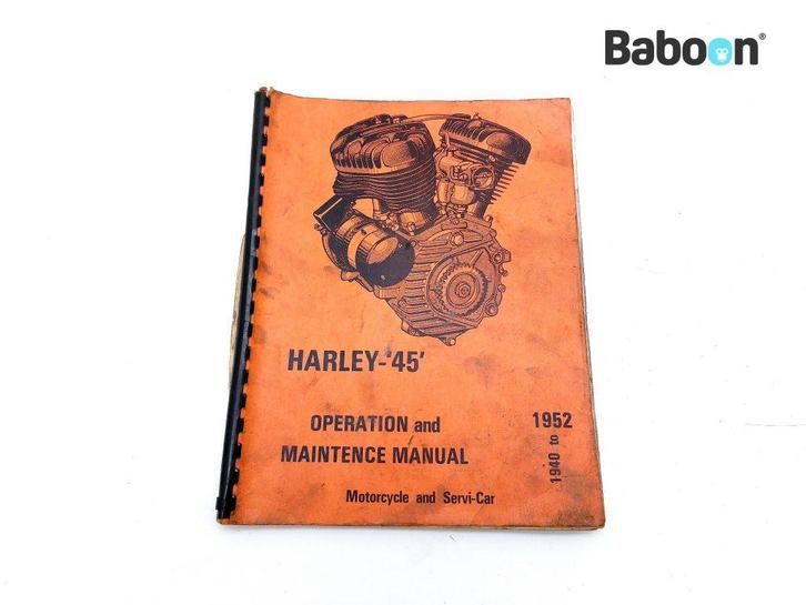 Instructie Boek Harley-Davidson Big Twins 1937-1957, Motoren, Onderdelen | Harley-Davidson, Gebruikt, Verzenden