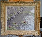 Chris van Dijk (1952) - Impressionist  Nénuphars dans un, Antiek en Kunst