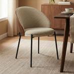 *WOONWINKEL* Eetkamerstoel Met Walnoot Rugleuning, Huis en Inrichting, Stoelen, Verzenden, Nieuw, Stof
