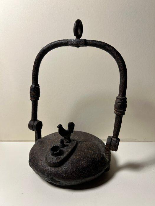 Lantaarn - IJzer - Lunara op mineraalolie., Antiek en Kunst, Curiosa en Brocante