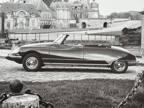 Citroën DS 21 Cabriolet - Château de Chantilly, 1968 (Poster, Antiek en Kunst, Kunst | Tekeningen en Foto's
