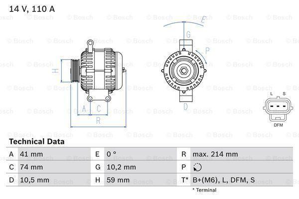 Dynamo / Alternator FORD TRANSIT (2.4 TDCi,2.4 DI RWD,2.4..., Auto-onderdelen, Motor en Toebehoren, Nieuw, Ophalen of Verzenden