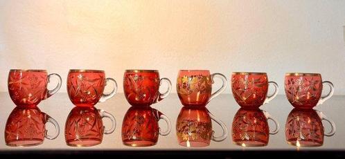 Legras & Cie., attribution - Drinkservies (6) - Glas, Antiek en Kunst, Antiek | Glas en Kristal