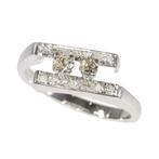 Zonder Minimumprijs - Ring Platina -  0.32ct. tw. Diamant