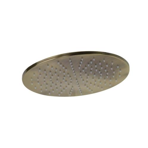 Regendouchekop Salenzi Giro 20 cm Geborsteld Messing Goud, Doe-het-zelf en Verbouw, Sanitair, Kraan, Nieuw, Ophalen of Verzenden