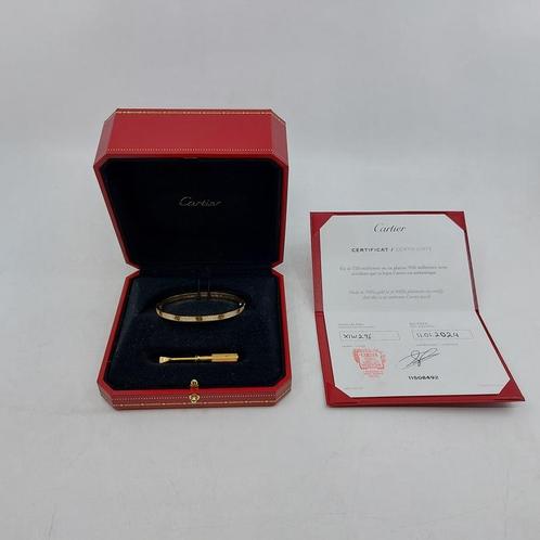Bracelet Pave Diamond 18k Yellow gold, Cartier, Love smal, Sieraden, Tassen en Uiterlijk, Armbanden