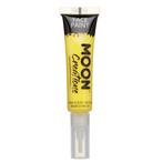 Moon Creations Face Paint with Brush Applicator Yellow 15ml, Verzenden, Nieuw
