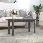 vidaXL Salontafel 110x55x45 cm massief grenenhout grijs, Huis en Inrichting, Tafels | Salontafels, 100 tot 150 cm, Verzenden, Nieuw