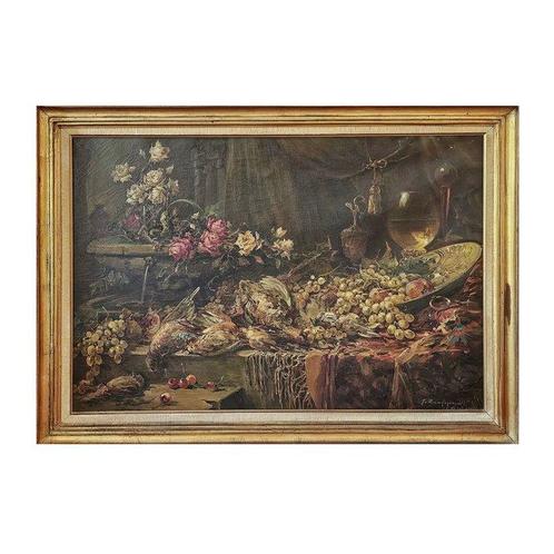 Giocondo Zampogna (1899–1965) - Natura morta di frutta con, Antiek en Kunst, Kunst | Schilderijen | Klassiek