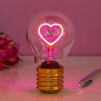 Oplaadbare LED filament lamp - Hart, Verzenden, Nieuw