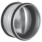 Terugslagklep Ø 125mm met afdichtingsrubber - tussen kanaal, Doe-het-zelf en Verbouw, Ventilatie en Afzuiging, Verzenden, Nieuw