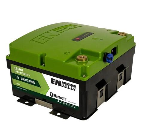 Enduro Lithium LiFePO4 Accu LI1230BT 30Ah met Lader (Accus), Caravans en Kamperen, Kampeeraccessoires, Nieuw, Ophalen of Verzenden