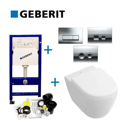 Geberit up100 set21 Subway 2.0 Compact met Delta drukplaten, Doe-het-zelf en Verbouw, Sanitair, Overige typen, Nieuw, Ophalen of Verzenden