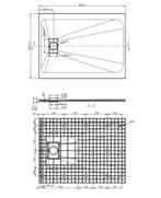 SALE - Numa 120x90 cm - Mat wit - Douchebak -, Doe-het-zelf en Verbouw, Ophalen of Verzenden, Nieuw