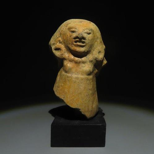 Maya Terracotta Antropomorfe figuur. 300-700 n.Chr. 10,5 cm, Verzamelen, Mineralen en Fossielen