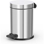 Hailo Solid S pedaalemmer 4l - RVS, Huis en Inrichting, Woonaccessoires | Prullenbakken, Verzenden, Nieuw