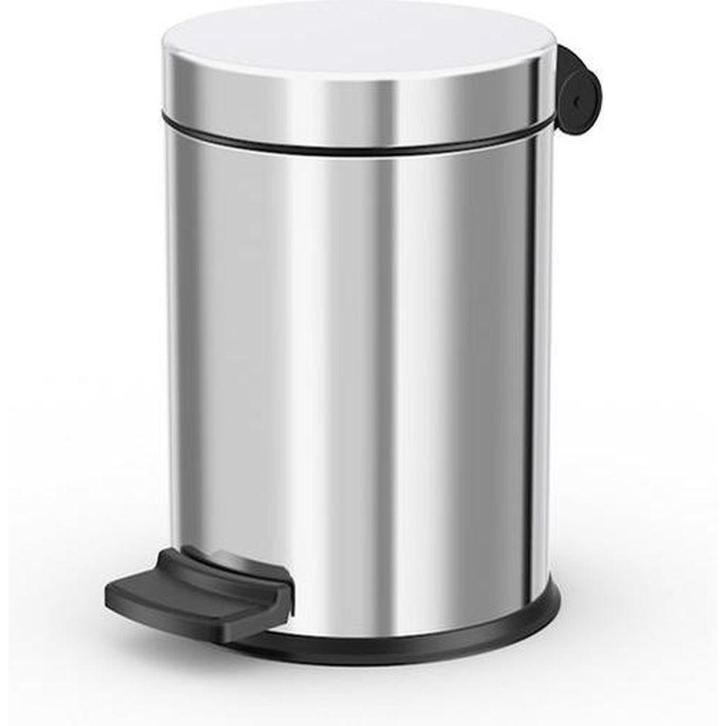 Hailo Solid S pedaalemmer 4l - RVS, Huis en Inrichting, Woonaccessoires | Prullenbakken, Nieuw, Verzenden
