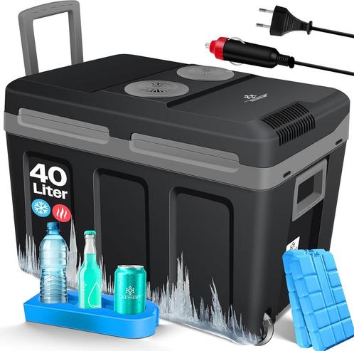 KESSER® Thermo-Elektrische Koelbox – 40L – 12V/230V – Zwart, Hobby en Vrije tijd, Overige Hobby en Vrije tijd, Nieuw, Verzenden