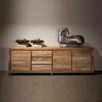 *WOONWINKEL* Tower Living Venetie Teak Dressoir Met Wit, Huis en Inrichting, Kasten | Dressoirs, Verzenden, Nieuw