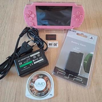 PSP 1004 roze | Complete Set | Nieuwstaat | + game beschikbaar voor biedingen