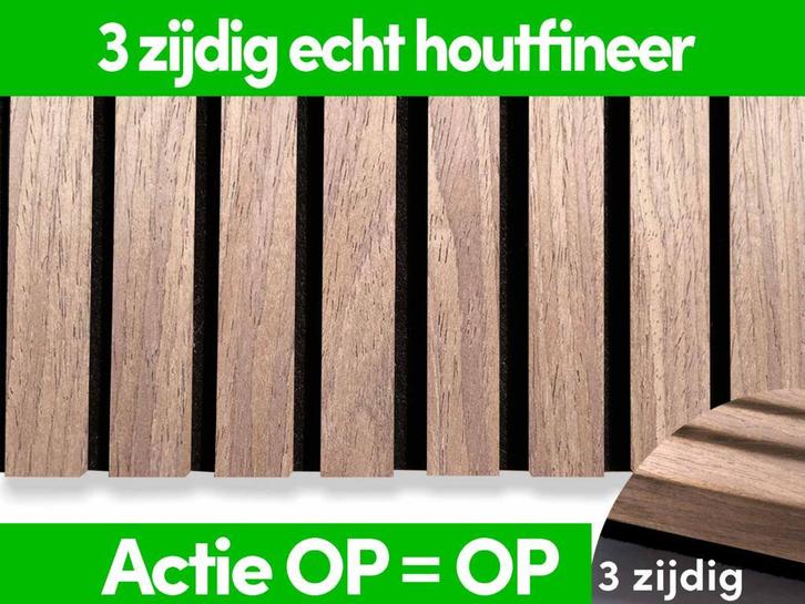 Afhaal UITVERKOOP akupanel v.a €69,95 3 zijdig walnoot hout, Doe-het-zelf en Verbouw, Platen en Panelen, Nieuw, Ophalen