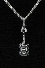 Zilveren Gitaar ketting hanger - electrisch klein, Verzenden, Nieuw