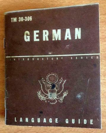 WWII US Army Technical Manual TM 30-306 German Language G... beschikbaar voor biedingen