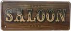 Saloon reclamebord relief, Verzamelen, Merken en Reclamevoorwerpen, Verzenden, Nieuw