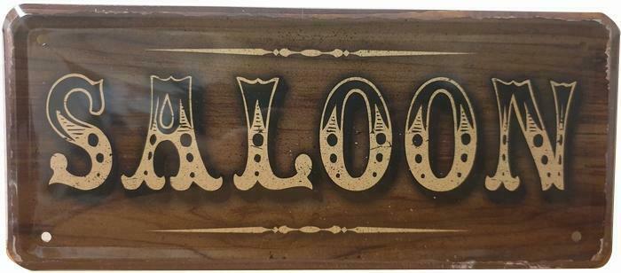 Saloon reclamebord relief, Verzamelen, Merken en Reclamevoorwerpen, Nieuw, Verzenden