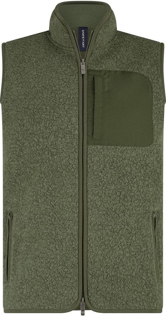 State Of Art Bodywarmer Teddy Olive maat XL Heren, Kleding | Heren, Jassen | Winter, Groen, Nieuw, Maat 56/58 (XL), Verzenden
