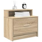 vidaXL Nachtkastje met lade 51x31x47 cm sonoma eikenkleurig, Verzenden, Nieuw, Hout