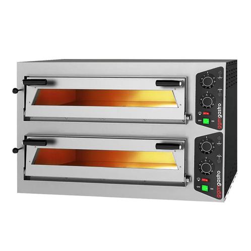 GGM Gastro | Elektrische pizzaoven - 4+4x 25cm - Handmatig |, Tuin en Terras, Pizzaovens, Nieuw, Verzenden