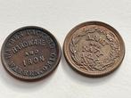 Verenigde Staten. Lot of 2 Civil War tokens Packard, Ohio