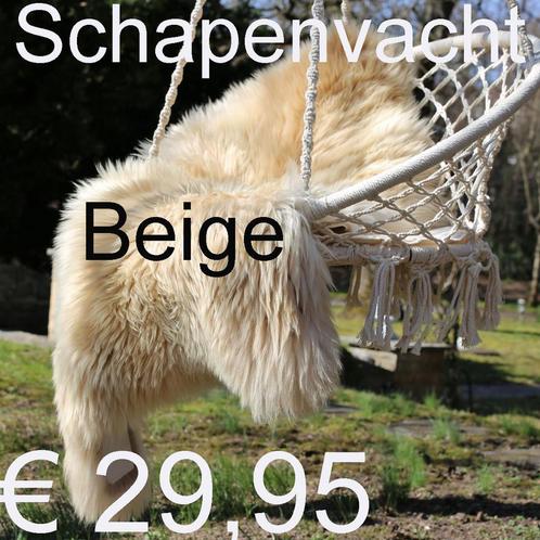Schapenvacht BEIGE schapenvel 100% schapenvacht € 29,95, Huis en Inrichting, Woonaccessoires | Overige, Nieuw, Ophalen of Verzenden