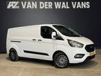 Ford Transit Custom 2.0 TDCI 130pk L2H1 Euro6 Airco | Androi, Auto's, Bestelauto's, Stof, Gebruikt, Wit, Dealer onderhouden