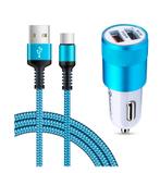 Snellader - Auto - Inclusief 1m kabel en adapter - USB en, Telecommunicatie, Mobiele telefoons | Toebehoren en Onderdelen, Verzenden