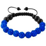 Fako Bijoux® - Armband - Disco Dots - Deluxe - Blauw, Verzenden, Nieuw