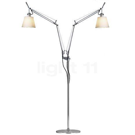 Artemide Tolomeo Basculante Terra doppio, perkament, Huis en Inrichting, Lampen | Vloerlampen, Nieuw, Verzenden