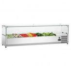Unnicool Opzetkoelvitrine | RVS | 7x 1/3 GN | +2°c/+8°c | 15, Witgoed en Apparatuur, Koelkasten en IJskasten, Ophalen of Verzenden