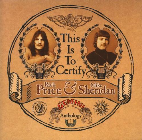 cd - Rick Price - nd  Mike Sheridan â This Is To Certif., Cd's en Dvd's, Cd's | Overige Cd's, Zo goed als nieuw, Verzenden