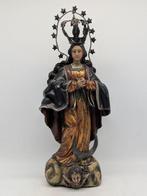 Beeld, Maria Immaculata mit Sternenkranz und Krone - 56 cm -