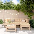 vidaXL 5-delige Loungeset massief grenenhout, Verzenden, Nieuw, 5 zitplaatsen, Loungeset