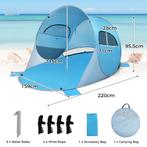 2dekans | Coast Pop-Up Strandtent Zonneschermtent voor 3-4, Caravans en Kamperen, Tenten, Ophalen of Verzenden, Zo goed als nieuw