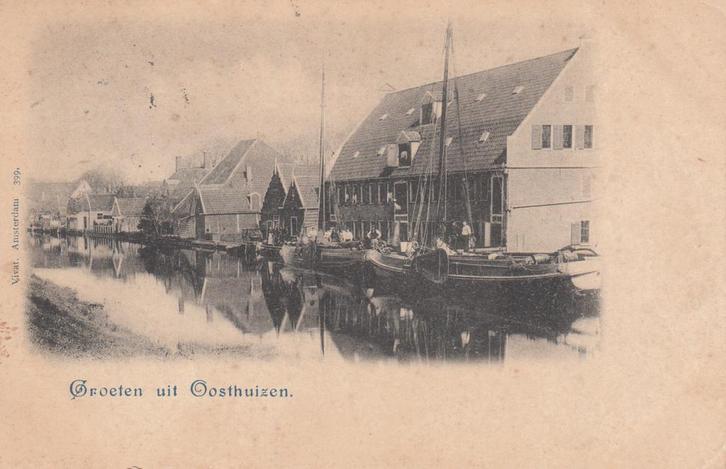 OOSTHUIZEN - Groeten uit Oosthuizen. Dorpsgezicht, Verzamelen, Ansichtkaarten | Nederland