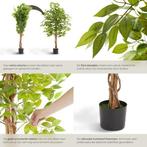 2dekans | tectake® Kunstmatige Ficusboom – Natuurgetrouwe, Ophalen of Verzenden, Zo goed als nieuw